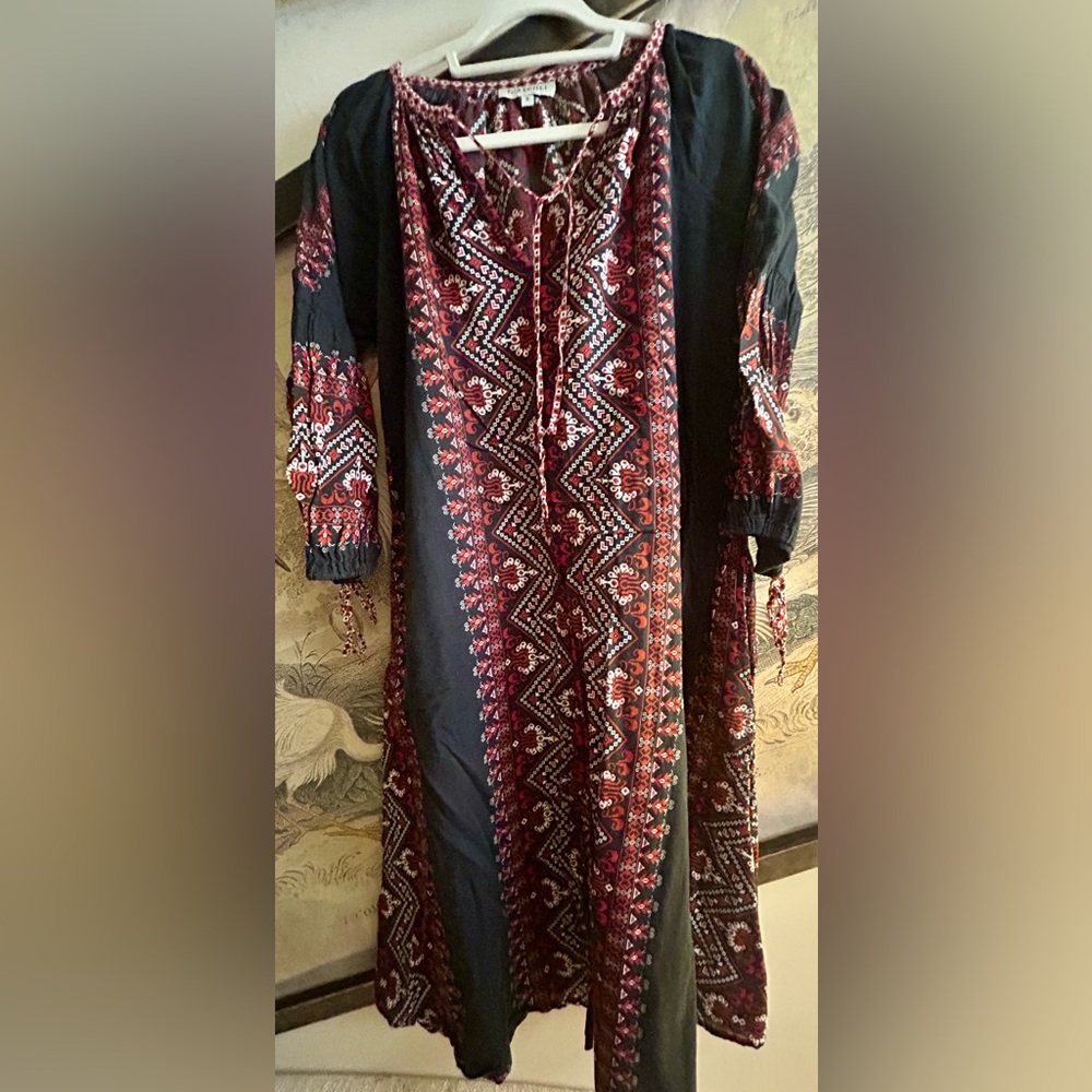 * D’Ascoli Designer Boho Pattern Dress SZ Small *